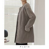 迷ったらサッと羽織って冬コーデ。ふわふわした生地感が心地よい。大人ニットジャケッ… | maison de LATIR | 詳細画像53 