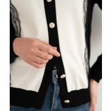 バイカラーレースカーディガン カーディガン バイカラー | maison de LATIR | 詳細画像17 