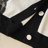 バイカラーレースカーディガン カーディガン バイカラー | maison de LATIR | 詳細画像53 