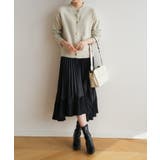 ルーズなスリーブと大きめのボタンが大人こなれ感を演出するニットカーディガン ゴー… | maison de LATIR | 詳細画像10 