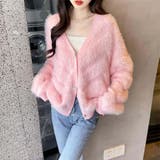 ゆったりシルエットのVネックカーディガン カーディガン 厚めカーディガン | maison de LATIR | 詳細画像20