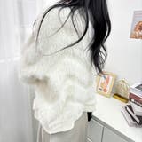 ゆったりシルエットのVネックカーディガン カーディガン 厚めカーディガン | maison de LATIR | 詳細画像8