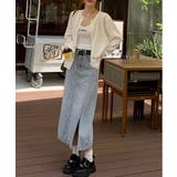 冬に使えるシンプルながらもトレンド感もあるクルーネックカーディガン トップス 羽… | maison de LATIR | 詳細画像15 