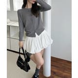 冬に使えるシンプルながらもトレンド感もあるクルーネックカーディガン トップス 羽… | maison de LATIR | 詳細画像2 