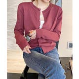 冬に使えるシンプルながらもトレンド感もあるクルーネックカーディガン トップス 羽… | maison de LATIR | 詳細画像23 