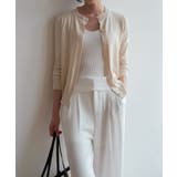 冬に使えるシンプルながらもトレンド感もあるクルーネックカーディガン トップス 羽… | maison de LATIR | 詳細画像33 