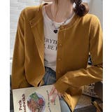 冬に使えるシンプルながらもトレンド感もあるクルーネックカーディガン トップス 羽… | maison de LATIR | 詳細画像4 