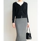 冬に使えるシンプルながらもトレンド感もあるクルーネックカーディガン トップス 羽… | maison de LATIR | 詳細画像42 