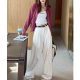 冬に使えるシンプルながらもトレンド感もあるクルーネックカーディガン トップス 羽… | maison de LATIR | 詳細画像51 