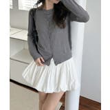 冬に使えるシンプルながらもトレンド感もあるクルーネックカーディガン トップス 羽… | maison de LATIR | 詳細画像54 