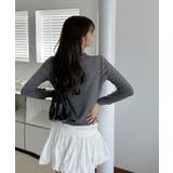 冬に使えるシンプルながらもトレンド感もあるクルーネックカーディガン トップス 羽… | maison de LATIR | 詳細画像56 