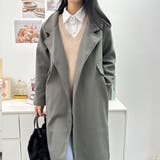 羽織るだけできちんと感間違いなしのロング丈チェスターコート レトロ 高見え | maison de LATIR | 詳細画像14