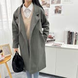 羽織るだけできちんと感間違いなしのロング丈チェスターコート レトロ 高見え | maison de LATIR | 詳細画像18