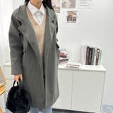 羽織るだけできちんと感間違いなしのロング丈チェスターコート レトロ 高見え | maison de LATIR | 詳細画像20