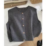 柔らかな生地でフレンチカジュアルを楽しめるノーカラーベスト トップス アウター | maison de LATIR | 詳細画像26