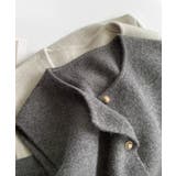 柔らかな生地でフレンチカジュアルを楽しめるノーカラーベスト トップス アウター | maison de LATIR | 詳細画像28