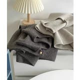 柔らかな生地でフレンチカジュアルを楽しめるノーカラーベスト トップス アウター | maison de LATIR | 詳細画像32