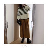 大人カジュアルなサイドスリットボーダーニット Aライン 体型カバー | maison de LATIR | 詳細画像24 