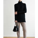 優しい質感タートルネックで暖か美シルエットリブニット シンプル韓国ファッション | maison de LATIR | 詳細画像23