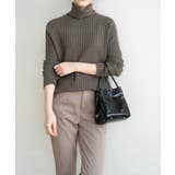 優しい質感タートルネックで暖か美シルエットリブニット シンプル韓国ファッション | maison de LATIR | 詳細画像27