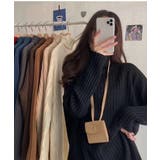 優しい質感タートルネックで暖か美シルエットリブニット シンプル韓国ファッション | maison de LATIR | 詳細画像3