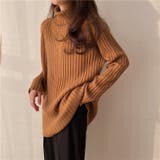 優しい質感タートルネックで暖か美シルエットリブニット シンプル韓国ファッション | maison de LATIR | 詳細画像54