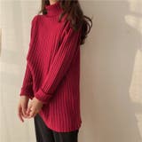 優しい質感タートルネックで暖か美シルエットリブニット シンプル韓国ファッション | maison de LATIR | 詳細画像61