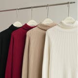 優しい質感タートルネックで暖か美シルエットリブニット シンプル韓国ファッション | maison de LATIR | 詳細画像64