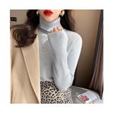 程よいフィット感が上品なハイネックニット タートルネック 春ニット | maison de LATIR | 詳細画像11
