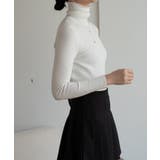 程よいフィット感が上品なハイネックニット タートルネック 春ニット | maison de LATIR | 詳細画像18