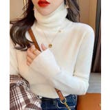 程よいフィット感が上品なハイネックニット タートルネック 春ニット | maison de LATIR | 詳細画像2