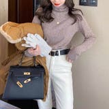 程よいフィット感が上品なハイネックニット タートルネック 春ニット | maison de LATIR | 詳細画像7