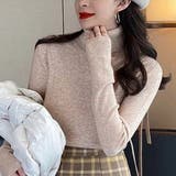 ブラウン | 程よいフィット感が上品なハイネックニット タートルネック 秋ニット | maison de LATIR