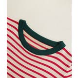 顔周りを明るく演出するバイカラーボーダーTシャツ 半袖 ストライプ | maison de LATIR | 詳細画像24 
