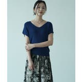 Vネックサマーニット トップス Vネック | maison de LATIR | 詳細画像24