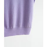 《7色展開》イージーケア上品見えVネックフレンチスリーブ夏服半袖サマーニット き… | maison de LATIR | 詳細画像83 