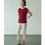 サマーニット モックネック 半袖サマーニット | maison de LATIR | 詳細画像13 