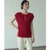 サマーニット モックネック 半袖サマーニット | maison de LATIR | 詳細画像15 