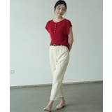 サマーニット モックネック 半袖サマーニット | maison de LATIR | 詳細画像20 