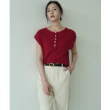 サマーニット モックネック 半袖サマーニット | maison de LATIR | 詳細画像23 