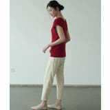 サマーニット モックネック 半袖サマーニット | maison de LATIR | 詳細画像27 