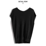 サマーニット モックネック 半袖サマーニット | maison de LATIR | 詳細画像29 