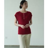 サマーニット モックネック 半袖サマーニット | maison de LATIR | 詳細画像7 