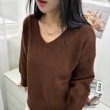 大人こなれ感と着回し力抜群のVネックセーター トップス カットソー | maison de LATIR | 詳細画像4