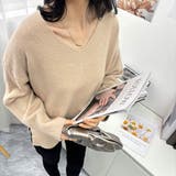 大人こなれ感と着回し力抜群のVネックセーター トップス カットソー | maison de LATIR | 詳細画像14