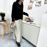 大人こなれ感と着回し力抜群のVネックセーター トップス カットソー | maison de LATIR | 詳細画像38
