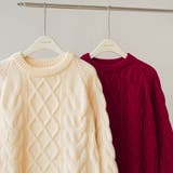 大人こなれ感を演出し幅広いスタイリングに活躍するクルーネックニット | maison de LATIR | 詳細画像14 