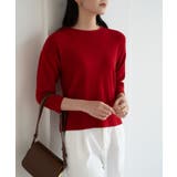 袖ゴールドボタンきれいめセーター ニット 長袖 | maison de LATIR | 詳細画像12 