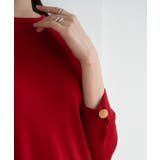 袖ゴールドボタンきれいめセーター ニット 長袖 | maison de LATIR | 詳細画像17 