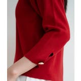 袖ゴールドボタンきれいめセーター ニット 長袖 | maison de LATIR | 詳細画像19 